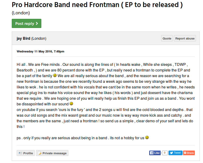 Band ad